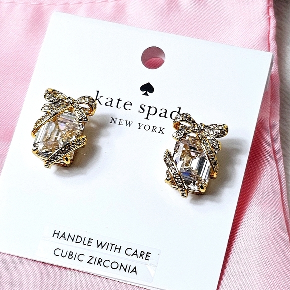 Kate Spade Clear Pave Present Studs - Picture 4 of 8